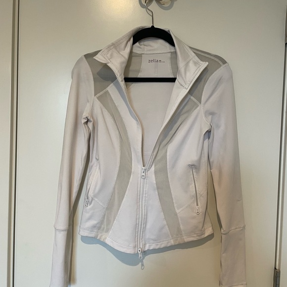 Never worn White Zella Zipup - Picture 4 of 4